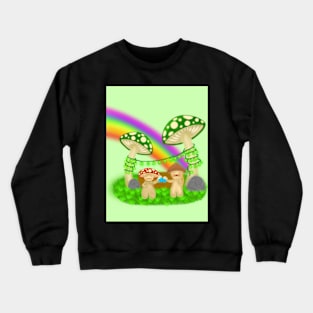 Saint Patrick's Day Mushroom Buddy Design Crewneck Sweatshirt